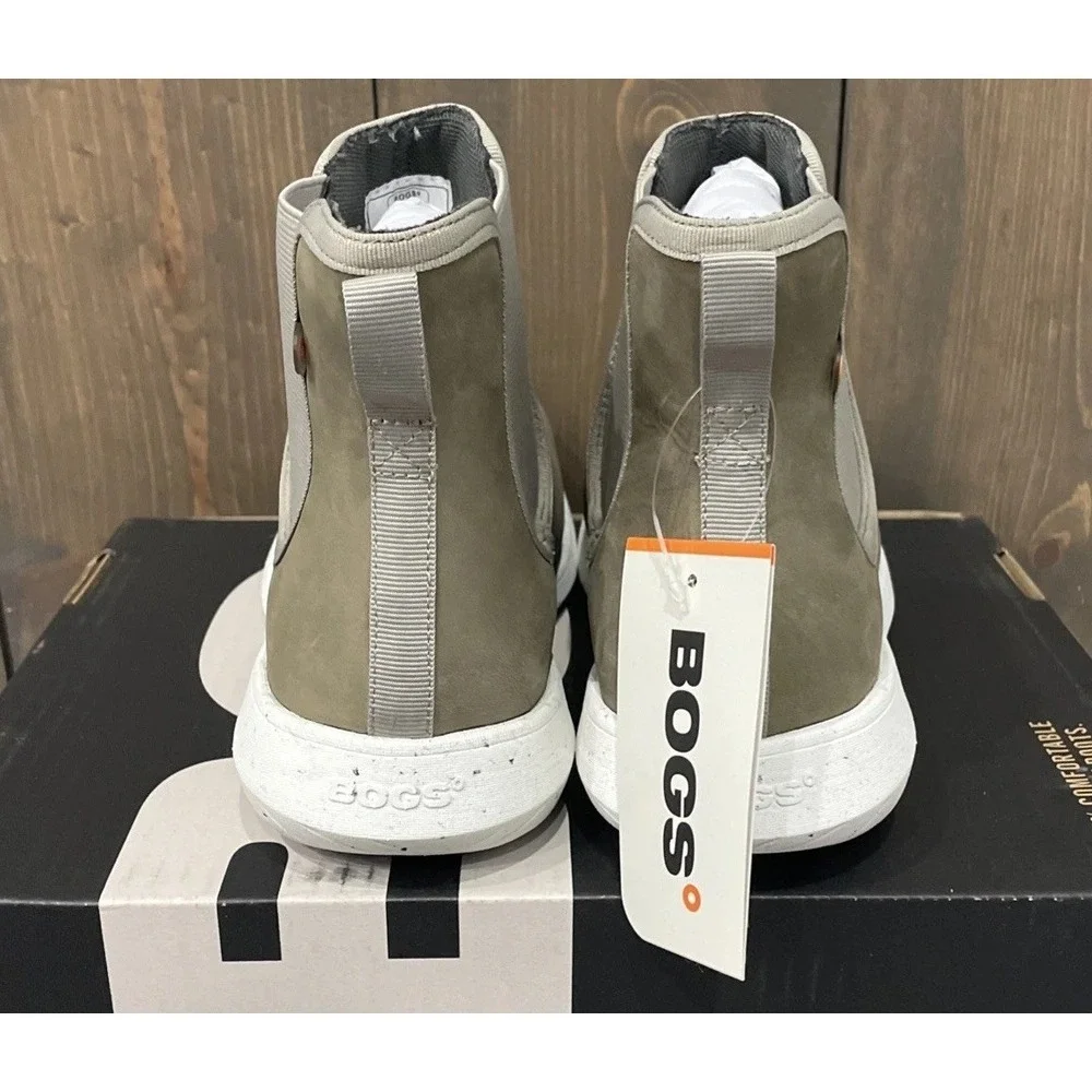New‎ BOGS Cypress Chelsea Nano-Composite Safety Toe Taupe Waterproof Women's 9.5